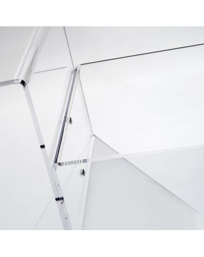 Table basse Bangles transparente - 56x28x46 cm